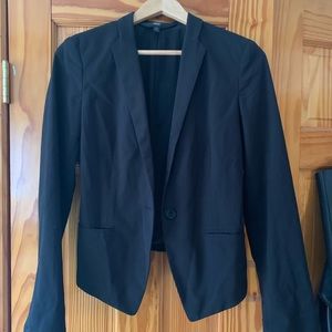 black tuxedo style blazer